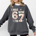 Baseball 7th Birthday 6 7 Years Old I Was 6 Now I'm 7 Comfort Colors Sweatshirt Pepper Baseball 7th Birthday 6 7 Years Old I Was 6 Now I'm 7 Comfort Colors Sweatshirt Pepper