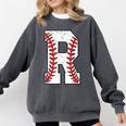 Baseball Alphabet Monogram Initial Letter R Comfort Colors Sweatshirt Pepper Baseball Alphabet Monogram Initial Letter R Comfort Colors Sweatshirt Pepper