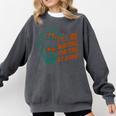 Baseball Catcher Waiting At Home Aggressive Player Quote Comfort Colors Sweatshirt Pepper