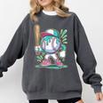 Baseball Character Cartoon Batter Drip Style Women Men Comfort Colors Sweatshirt Pepper Baseball Character Cartoon Batter Drip Style Women Men Comfort Colors Sweatshirt Pepper
