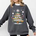 Baseball Christmas Tree Lights Comfort Colors Sweatshirt Pepper Baseball Christmas Tree Lights Comfort Colors Sweatshirt Pepper