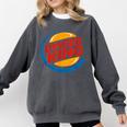 Baseball Dinger King Logo For Home Run Players And Fan Comfort Colors Sweatshirt Pepper Baseball Dinger King Logo For Home Run Players And Fan Comfort Colors Sweatshirt Pepper