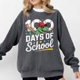 Baseball Dinosaur 100 Days Of School Kids Theme Comfort Colors Sweatshirt Pepper