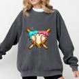 Baseball Drip For Boys Ice Cream Dripping Baseball Sport Comfort Colors Sweatshirt Pepper Baseball Drip For Boys Ice Cream Dripping Baseball Sport Comfort Colors Sweatshirt Pepper