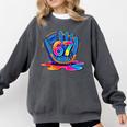 Baseball Drip Ice Cream 67 Lifestyle 101 Comfort Colors Sweatshirt Pepper