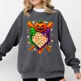 Baseball Drip Ice Cream Drip Halloween Baseball Lovers Comfort Colors Sweatshirt Pepper