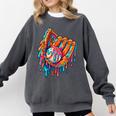 Baseball Drip Ice Cream Sprinkles Baseball Glove For Boys Comfort Colors Sweatshirt Pepper Baseball Drip Ice Cream Sprinkles Baseball Glove For Boys Comfort Colors Sweatshirt Pepper