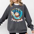 Baseball Drip Ice Cream Sprinkless Glove Boy Kid Comfort Colors Sweatshirt Pepper