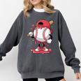 Baseball Drip Icecream Boy Kids Valentine Comfort Colors Sweatshirt Pepper Baseball Drip Icecream Boy Kids Valentine Comfort Colors Sweatshirt Pepper