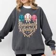 Baseball Drip Icecream Comfort Colors Sweatshirt Pepper Baseball Drip Icecream Comfort Colors Sweatshirt Pepper