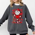 Baseball Drip Icecream Heart Red Valentine Day Boys Kids Comfort Colors Sweatshirt Pepper Baseball Drip Icecream Heart Red Valentine Day Boys Kids Comfort Colors Sweatshirt Pepper