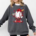 Baseball Drip Icecream Men Boy Valentine Comfort Colors Sweatshirt Pepper Baseball Drip Icecream Men Boy Valentine Comfort Colors Sweatshirt Pepper