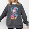Baseball Drip Number 67 Player 67th Birthday Ice Cream 67 Comfort Colors Sweatshirt Pepper Baseball Drip Number 67 Player 67th Birthday Ice Cream 67 Comfort Colors Sweatshirt Pepper