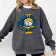 Baseball Drip Team For Boys Ice Cream Cool Comfort Colors Sweatshirt Pepper