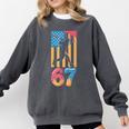 Baseball Drip USA Flag 67 Player 67th Birthday Ice Cream 67 Comfort Colors Sweatshirt Pepper Baseball Drip USA Flag 67 Player 67th Birthday Ice Cream 67 Comfort Colors Sweatshirt Pepper