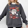 Baseball Drip Valentine Boys Women Men Hearts Sport Love Comfort Colors Sweatshirt Pepper Baseball Drip Valentine Boys Women Men Hearts Sport Love Comfort Colors Sweatshirt Pepper