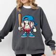Baseball Drippy Style Apparel For Boys Youth Cool Baseball Comfort Colors Sweatshirt Pepper