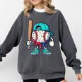 Baseball Drippy Style Apparel For Boys Youth Drip Baseball Comfort Colors Sweatshirt Pepper