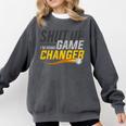 Baseball Fan Shut Up I'm Doing Game Changer Premium Tri-Blend Comfort Colors Sweatshirt Pepper Baseball Fan Shut Up I'm Doing Game Changer Premium Tri-Blend Comfort Colors Sweatshirt Pepper