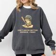 Baseball Frog Saying Batting Retro Artwork Comfort Colors Sweatshirt Pepper Baseball Frog Saying Batting Retro Artwork Comfort Colors Sweatshirt Pepper