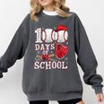 Baseball Happy 100 Days Of School Boy Girl Kid Teacher Comfort Colors Sweatshirt Pepper