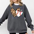 Baseball Heart Leopard Heart Sport Baseball Mom Comfort Colors Sweatshirt Pepper Baseball Heart Leopard Heart Sport Baseball Mom Comfort Colors Sweatshirt Pepper