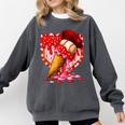 Baseball Heart Valentine Baseball Ice Cream Drip Boys Girls Comfort Colors Sweatshirt Pepper Baseball Heart Valentine Baseball Ice Cream Drip Boys Girls Comfort Colors Sweatshirt Pepper