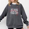 Baseball Hit Hard Run Fast Turn Left Men Boys Kid Teen Youth Premium Tri-Blend Comfort Colors Sweatshirt Pepper Baseball Hit Hard Run Fast Turn Left Men Boys Kid Teen Youth Premium Tri-Blend Comfort Colors Sweatshirt Pepper
