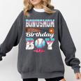 Baseball Ice Cream Drip Bonus Mom Of The Birthday Boy Comfort Colors Sweatshirt Pepper