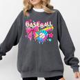 Baseball Ice Cream Drip Coquette Women Girls Mom Mama Comfort Colors Sweatshirt Pepper Baseball Ice Cream Drip Coquette Women Girls Mom Mama Comfort Colors Sweatshirt Pepper