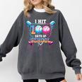 Baseball Ice Cream Drip I Hit 100 Days Of School Boys Kids Comfort Colors Sweatshirt Pepper Baseball Ice Cream Drip I Hit 100 Days Of School Boys Kids Comfort Colors Sweatshirt Pepper