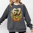 Baseball Ice Cream Drip Number 67 Playground Player 67th Comfort Colors Sweatshirt Pepper Baseball Ice Cream Drip Number 67 Playground Player 67th Comfort Colors Sweatshirt Pepper