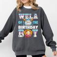 Baseball Ice Cream Drip Wela Of The Birthday Boy Comfort Colors Sweatshirt Pepper