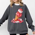 Baseball Ice Cream Drip Youth Strawberry Baseball Red Comfort Colors Sweatshirt Pepper Baseball Ice Cream Drip Youth Strawberry Baseball Red Comfort Colors Sweatshirt Pepper
