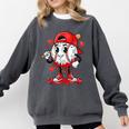 Baseball Ice Cream Valentine Dripping Game Day Men Boys Kids Comfort Colors Sweatshirt Pepper Baseball Ice Cream Valentine Dripping Game Day Men Boys Kids Comfort Colors Sweatshirt Pepper