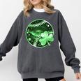 Baseball Irish Shamrock Lucky Clover St Patricks Day Boys Comfort Colors Sweatshirt Pepper Baseball Irish Shamrock Lucky Clover St Patricks Day Boys Comfort Colors Sweatshirt Pepper