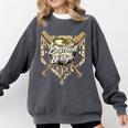 Baseball Life Lifestyle Home Plate Camo Ice Cream Drip Kids Comfort Colors Sweatshirt Pepper