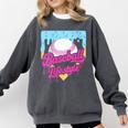 Baseball Life Lifestyle Home Plate Ice Cream Drip Men Boys Comfort Colors Sweatshirt Pepper