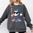 Baseball Lifestyle Apparel Youth Baseball Ice Cream Drip Comfort Colors Sweatshirt Pepper