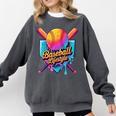 Baseball Lifestyle Drip Icecream Comfort Colors Sweatshirt Pepper Baseball Lifestyle Drip Icecream Comfort Colors Sweatshirt Pepper