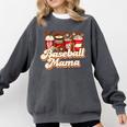 Baseball Mama Coffee Game Day Vibes Baseball Mom Comfort Colors Sweatshirt Pepper