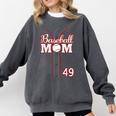 Baseball Mom 49 Number 49 Jersey Team Numbered Jersey Comfort Colors Sweatshirt Pepper Baseball Mom 49 Number 49 Jersey Team Numbered Jersey Comfort Colors Sweatshirt Pepper