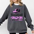 Baseball Mom Club Cool Comfort Colors Sweatshirt Pepper