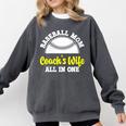 Baseball Mom Coach's Wife All In One Sports Player Coach Comfort Colors Sweatshirt Pepper Baseball Mom Coach's Wife All In One Sports Player Coach Comfort Colors Sweatshirt Pepper