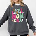 In My Baseball Mom Era Baseball Mama Comfort Colors Sweatshirt Pepper