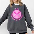 In My Baseball Mom Era Retro Game Day Mom Era 2 Sides Comfort Colors Sweatshirt Pepper