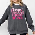 In My Baseball Mom Era Retro Mom Life Mother's Day 2024 Premium Comfort Colors Sweatshirt Pepper