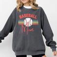 BASEBALL MOM Fun RETRO LOOK Comfort Colors Sweatshirt Pepper BASEBALL MOM Fun RETRO LOOK Comfort Colors Sweatshirt Pepper
