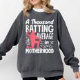 Baseball Mom Heart Ball Graphic Mother's Day Comfort Colors Sweatshirt Pepper