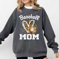 Baseball Mom Leopard Heart Matching Family Comfort Colors Sweatshirt Pepper Baseball Mom Leopard Heart Matching Family Comfort Colors Sweatshirt Pepper